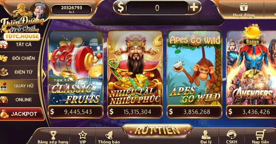 Thế giới slot game đa dạng tại Nền tảng A với hàng trăm chủ đề và cơ hội giành jackpot lớn.
